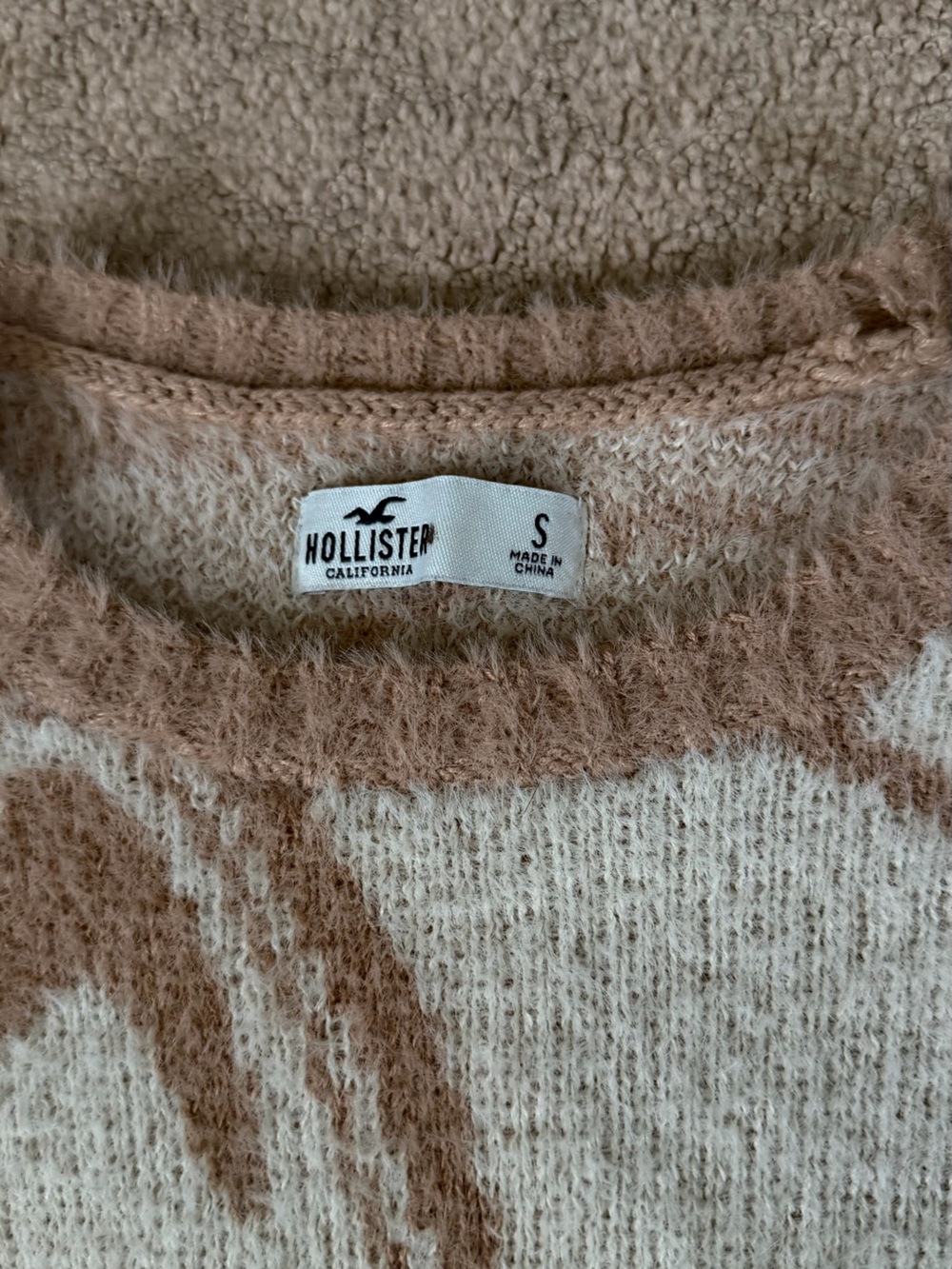 Hollister Fuzzy Crewneck Sweater - Picture 2 of 3